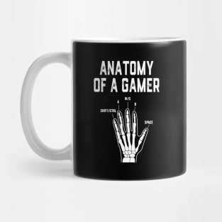 Anatomy of a Gamer Hand Skeleton Mug